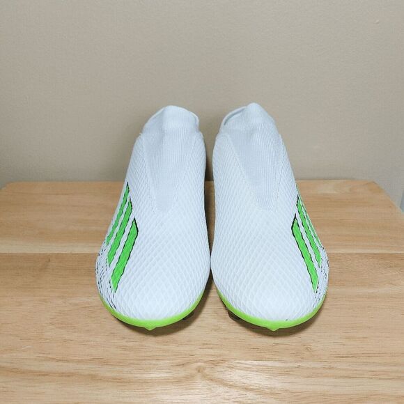 adidas White and Green Athletic Shoes - Picture 2 of 6